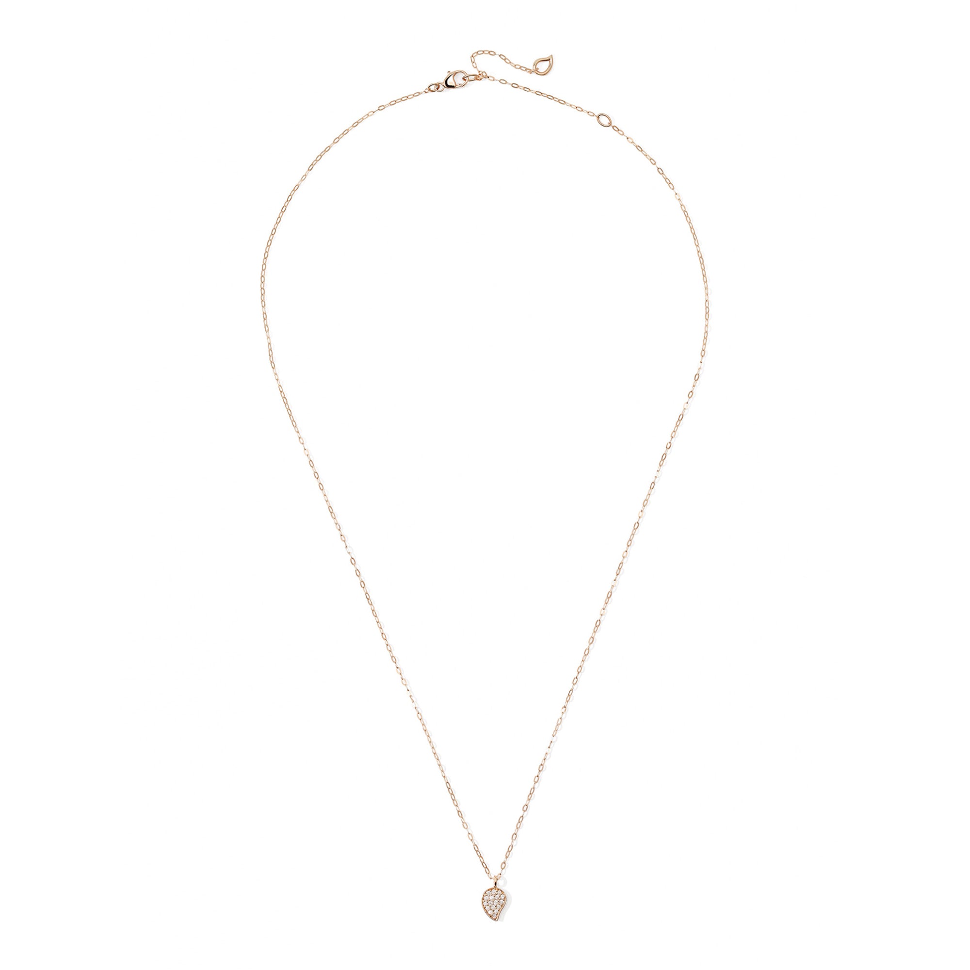 Tamara Comolli SPARKLE Drop Halskette (C-Spa-1-Dr-p-rg-45) aus Roségold mit Diamant