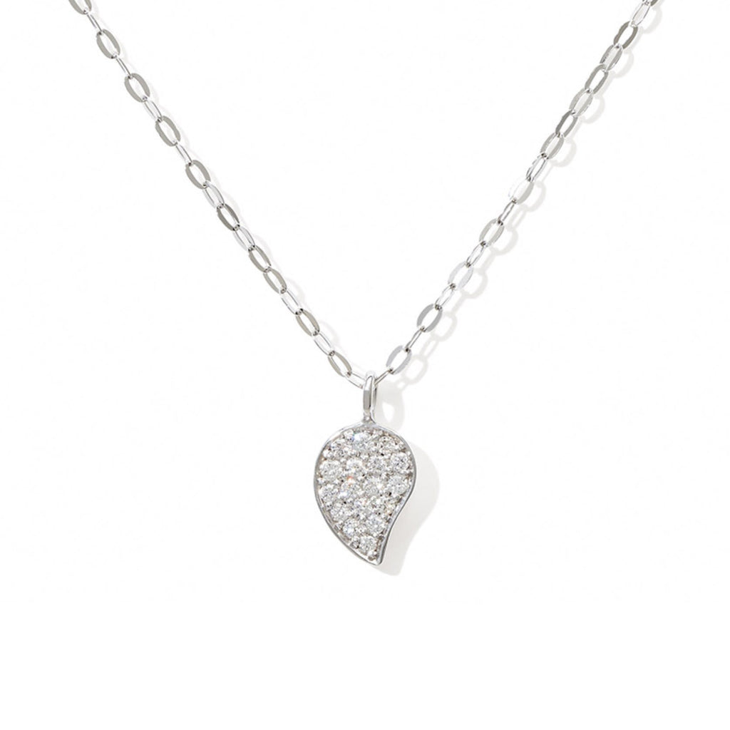 Tamara Comolli SPARKLE Drop Halskette (C-Spa-1-Dr-p-wg-45) aus Weißgold mit Diamant