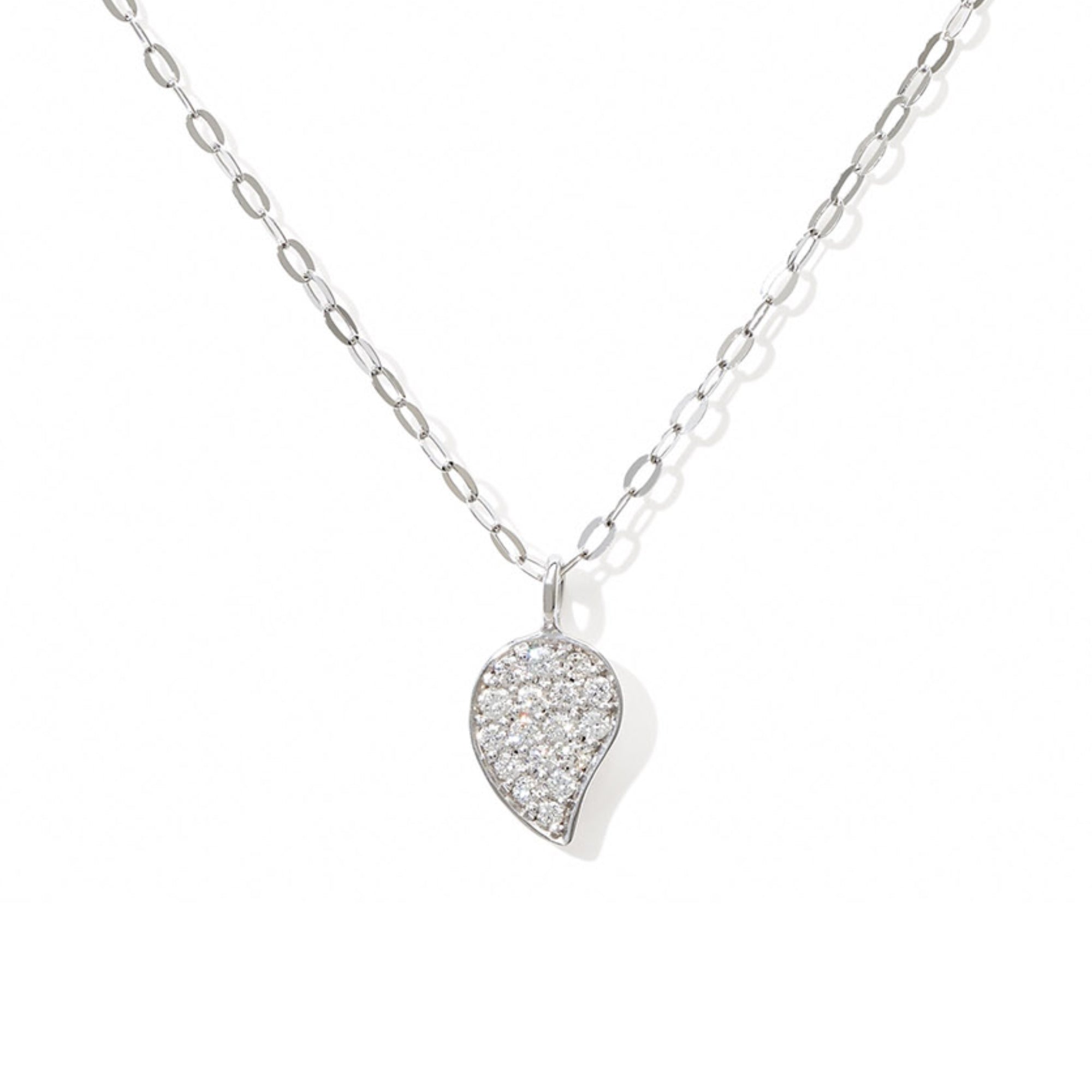 Tamara Comolli SPARKLE Drop Halskette (C-Spa-1-Dr-p-wg-45) aus Weißgold mit Diamant