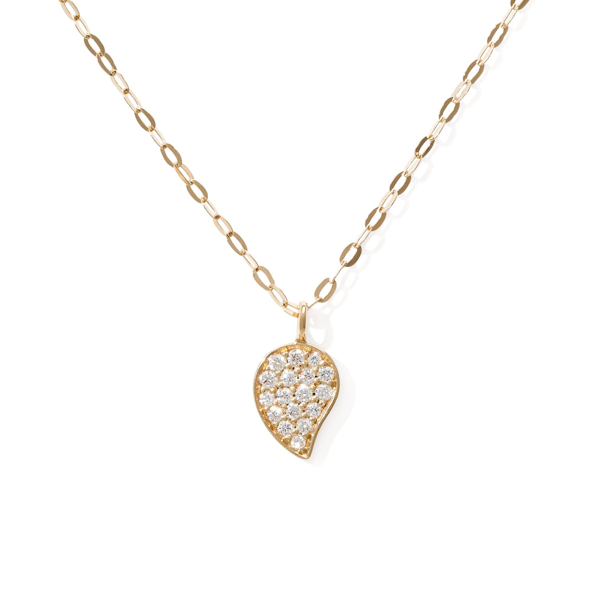 Tamara Comolli SPARKLE Drop Halskette (C-Spa-1-Dr-p-yg-45) aus Gelbgold mit Diamant