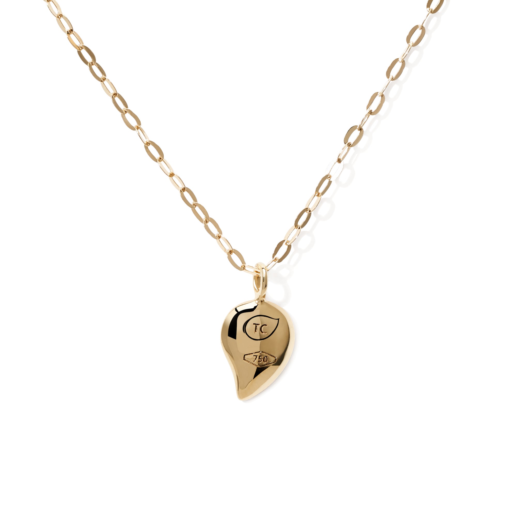 Tamara Comolli SPARKLE Drop Halskette (C-Spa-1-Dr-p-yg-45) aus Gelbgold mit Diamant