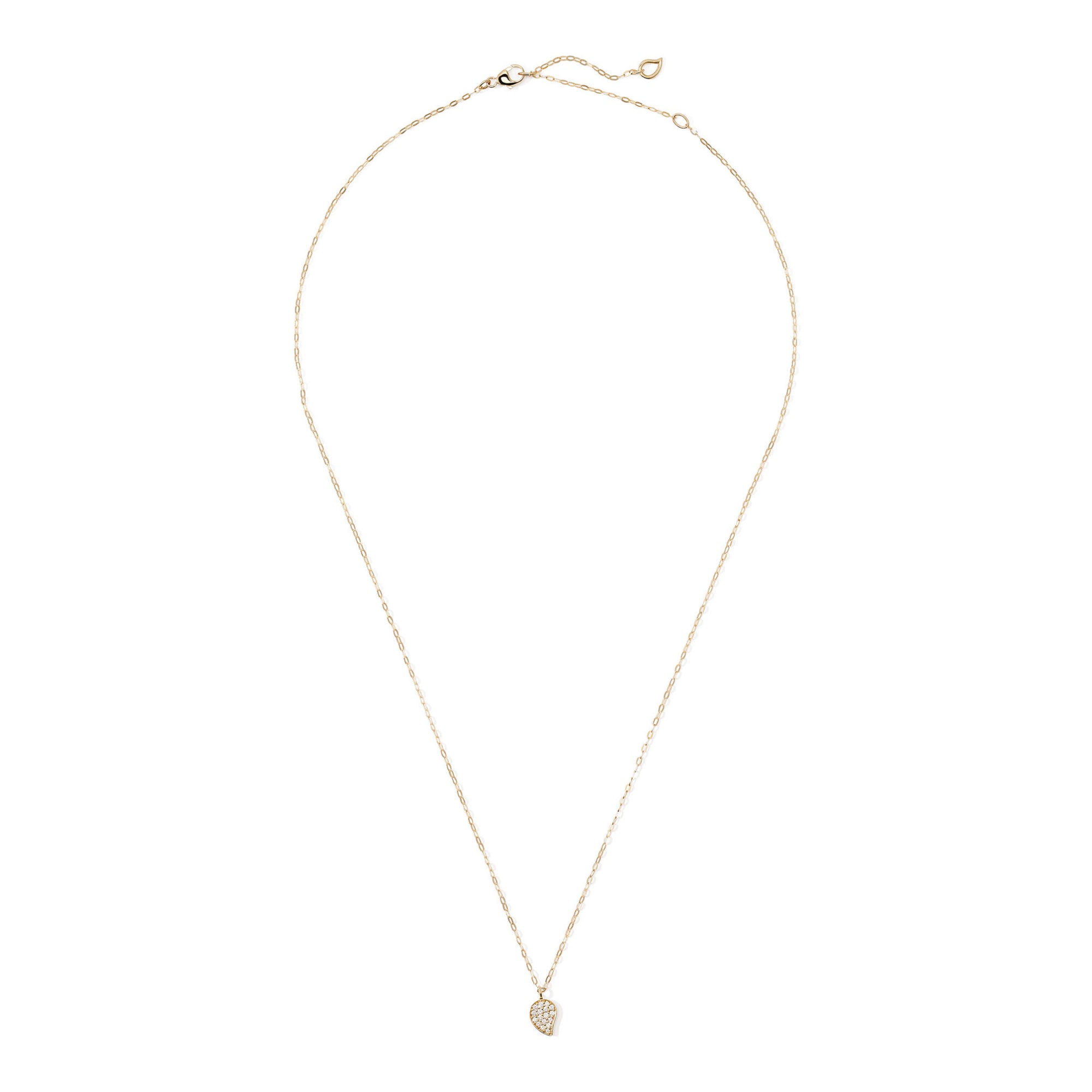 Tamara Comolli SPARKLE Drop Halskette (C-Spa-1-Dr-p-yg-45) aus Gelbgold mit Diamant