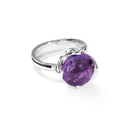 Tamara Comolli TULIP Ring Large mit Amethyst (R-TUL-l-Am-wg) aus Weißgold mit Amethyst