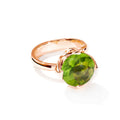 Tamara Comolli TULIP Ring Large mit Peridot (R-TUL-l-Per-rg) aus Roségold mit Peridot