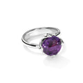 Tamara Comolli TULIP Ring Small mit Amethyst (R-TUL-s-Am-wg) aus Weißgold mit Amethyst
