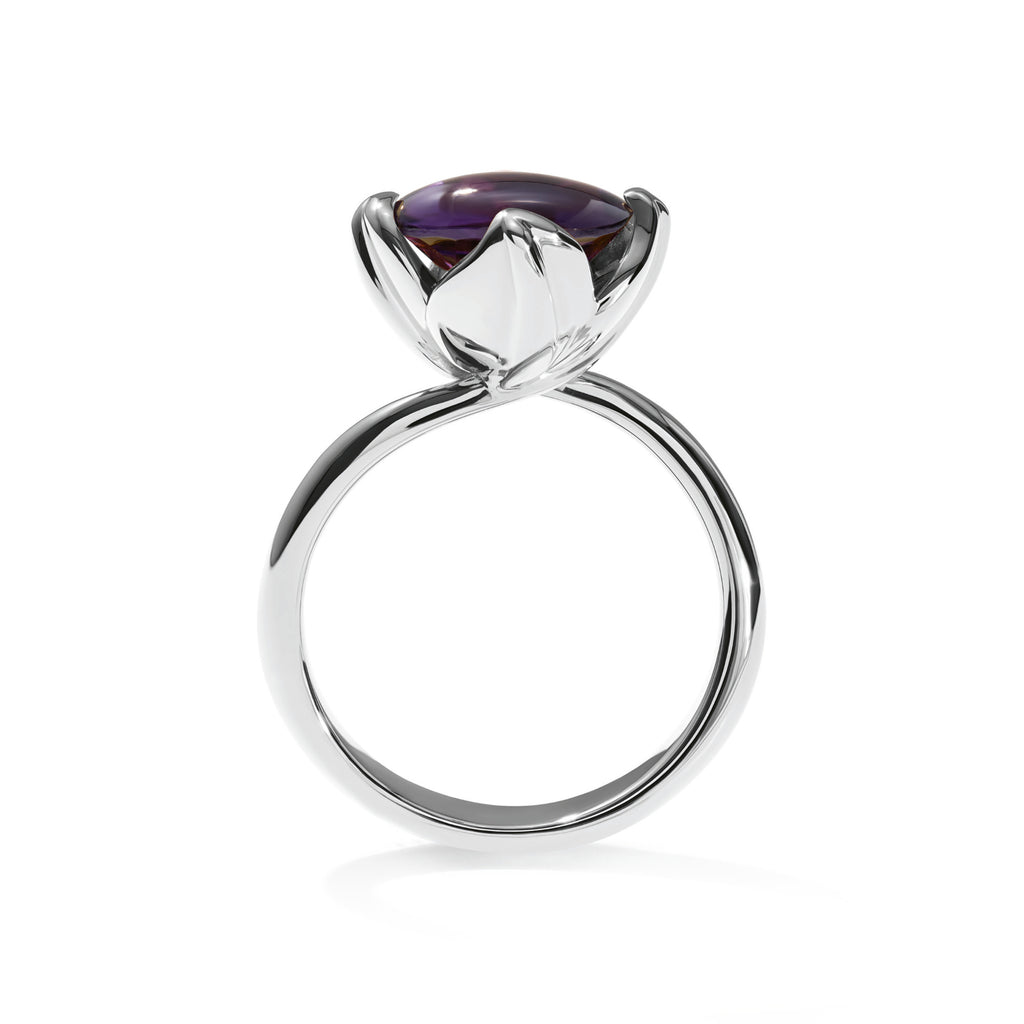 Tamara Comolli TULIP Ring Small mit Amethyst (R-TUL-s-Am-wg) aus Weißgold mit Amethyst