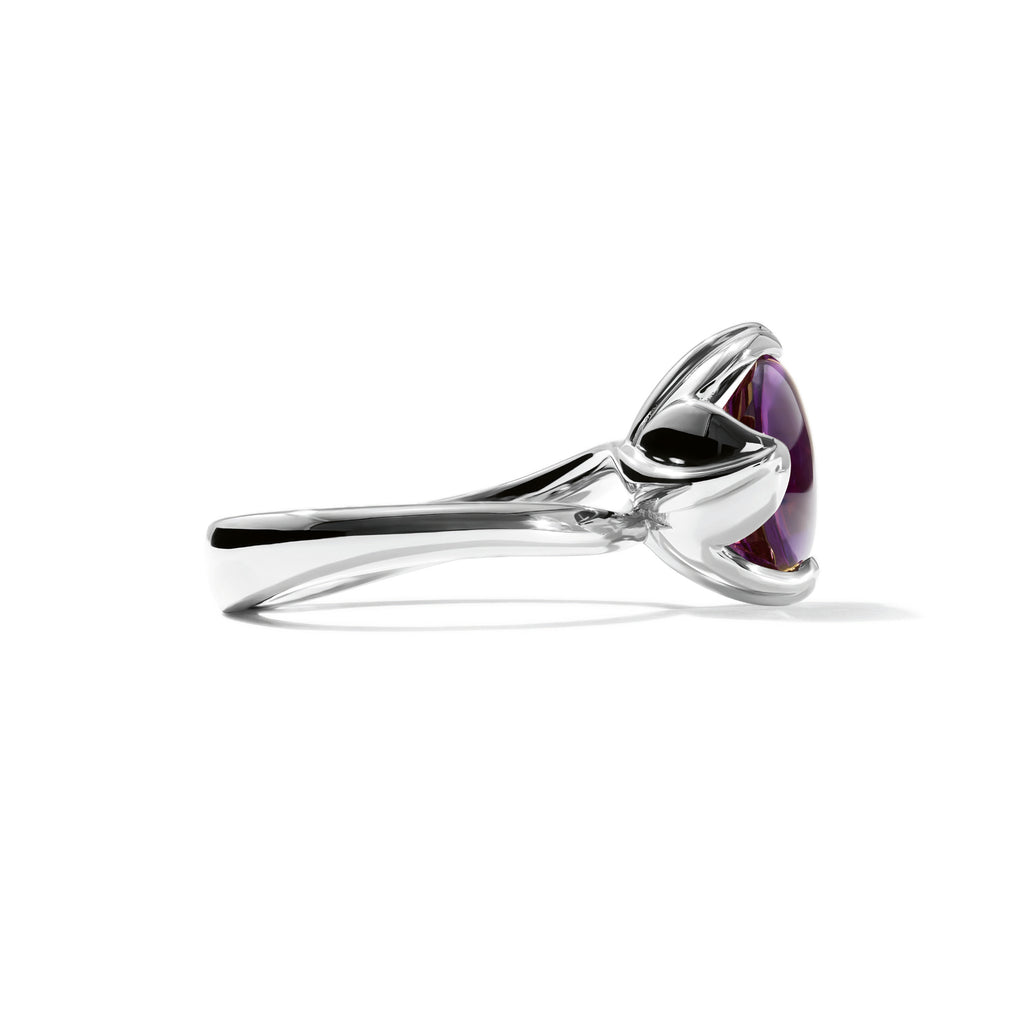 Tamara Comolli TULIP Ring Small mit Amethyst (R-TUL-s-Am-wg) aus Weißgold mit Amethyst