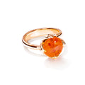 Tamara Comolli TULIP Ring Small mit Mandarin Granat (R-TUL-s-Man-rg) aus Roségold mit Granat
