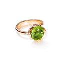 Tamara Comolli TULIP Ring Small mit Peridot (R-TUL-s-Per-rg) aus Roségold mit Peridot