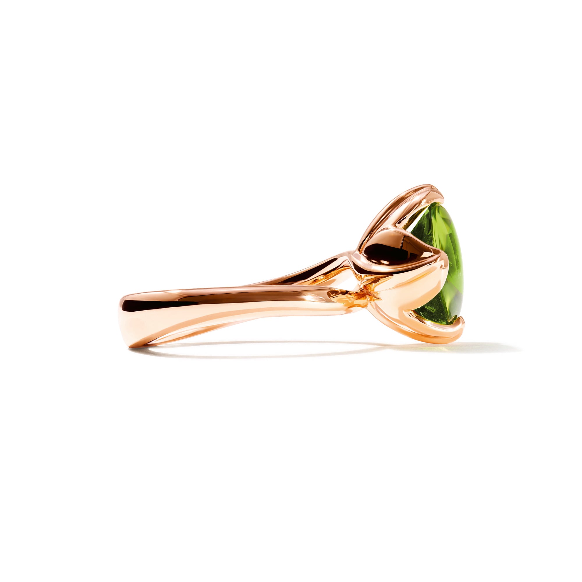 Tamara Comolli TULIP Ring Small mit Peridot (R-TUL-s-Per-rg) aus Roségold mit Peridot