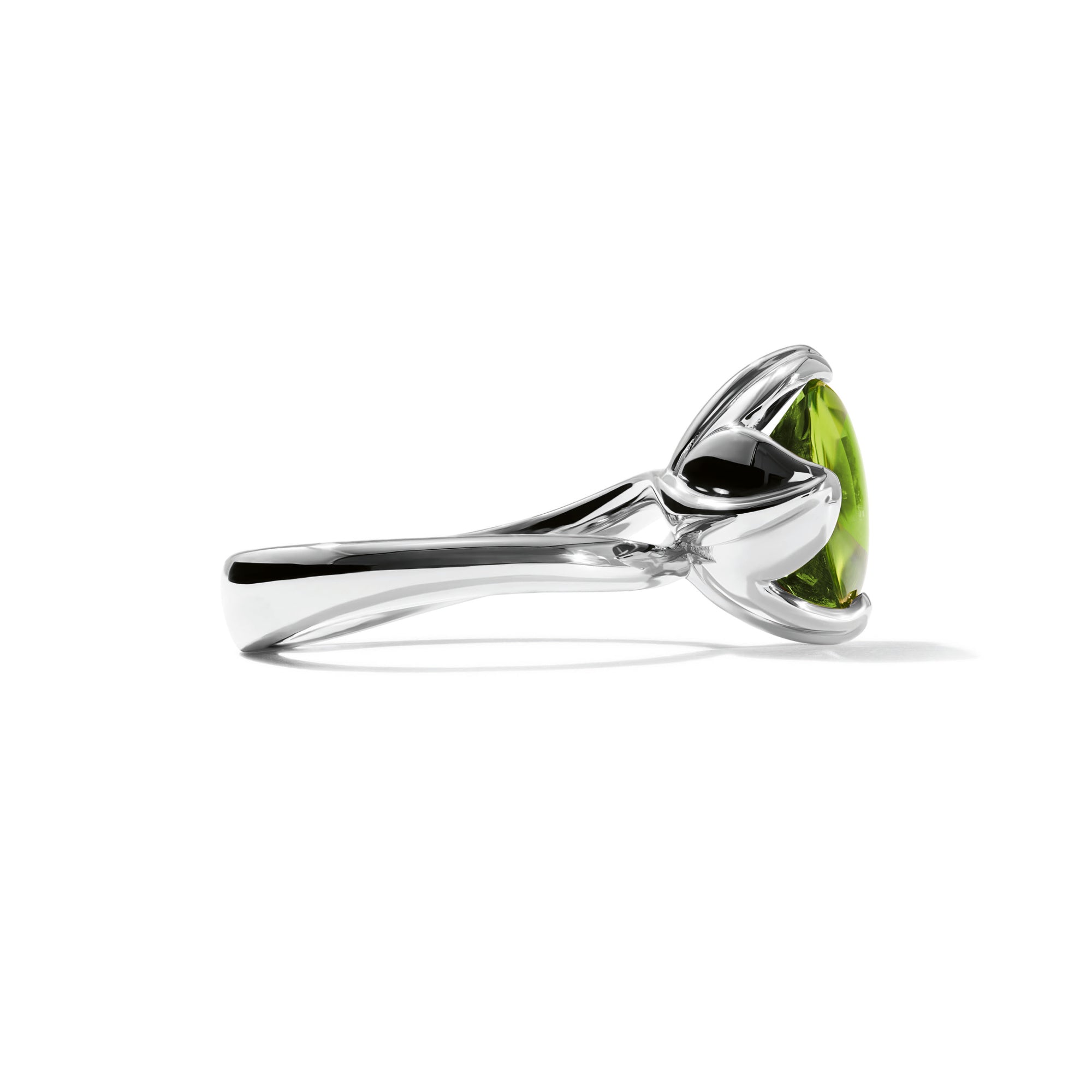 Tamara Comolli TULIP Ring Small mit Peridot (R-TUL-s-Per-wg) aus Weißgold mit Peridot