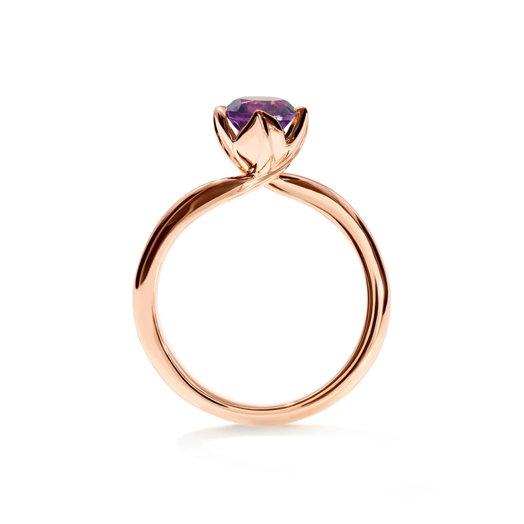 Tamara Comolli TULIP Ring XS mit Amethyst (R-TUL-xs-Am-rg) aus Roségold mit Amethyst