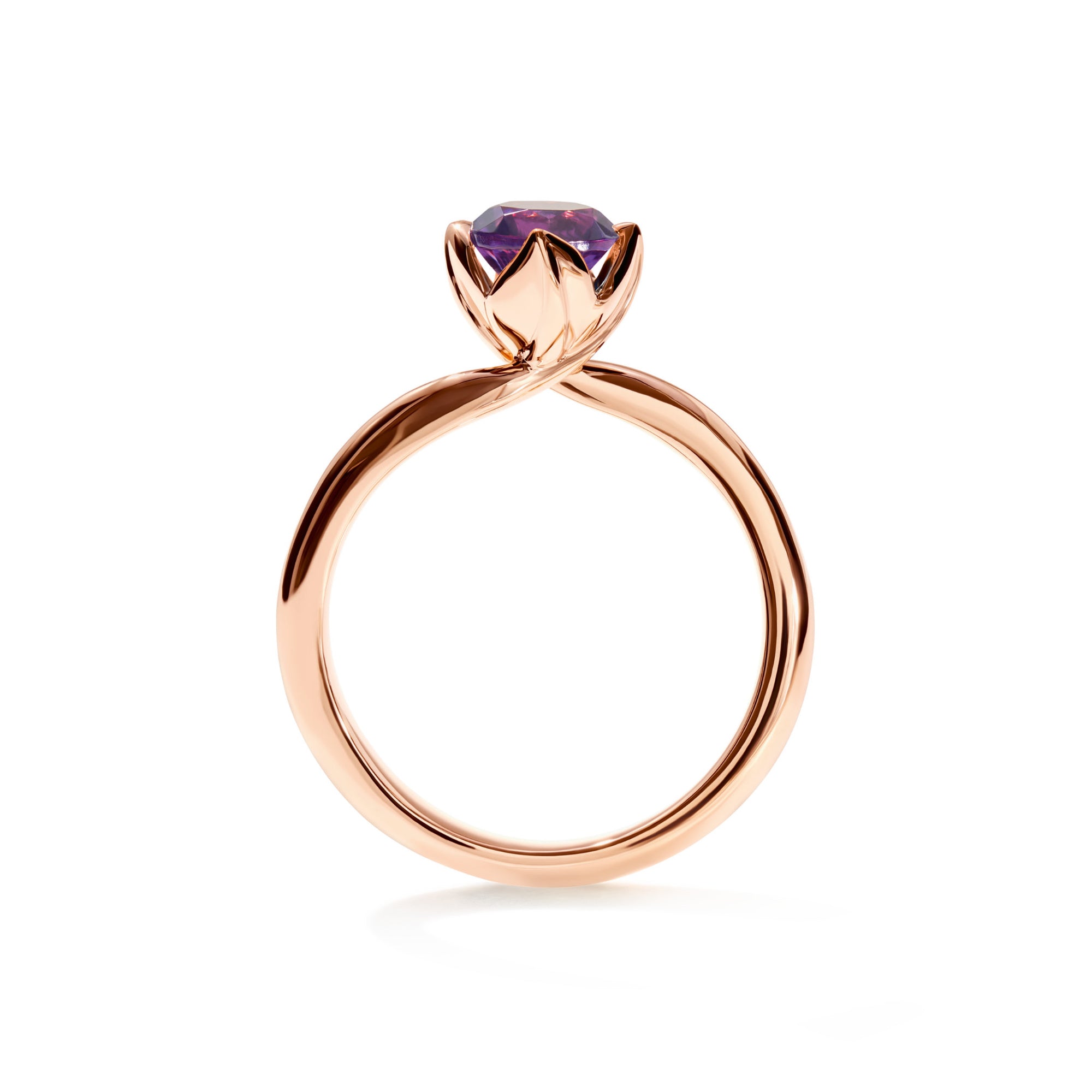 Tamara Comolli TULIP Ring XS mit Amethyst (R-TUL-xs-Am-rg) aus Roségold mit Amethyst