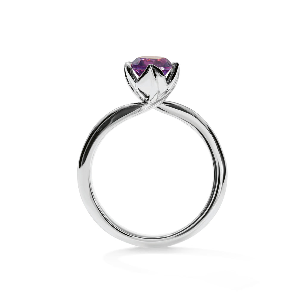 Tamara Comolli TULIP Ring XS mit Amethyst (R-TUL-xs-Am-wg) aus Weißgold mit Amethyst