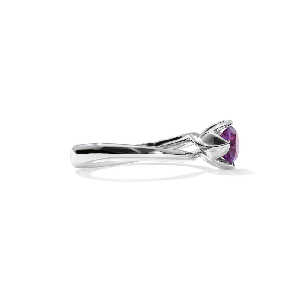 Tamara Comolli TULIP Ring XS mit Amethyst (R-TUL-xs-Am-wg) aus Weißgold mit Amethyst