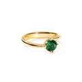 Tamara Comolli TULIP Ring XS mit grünem Turmalin (R-TUL-xs-TuGr-yg) aus Gelbgold mit Turmalin