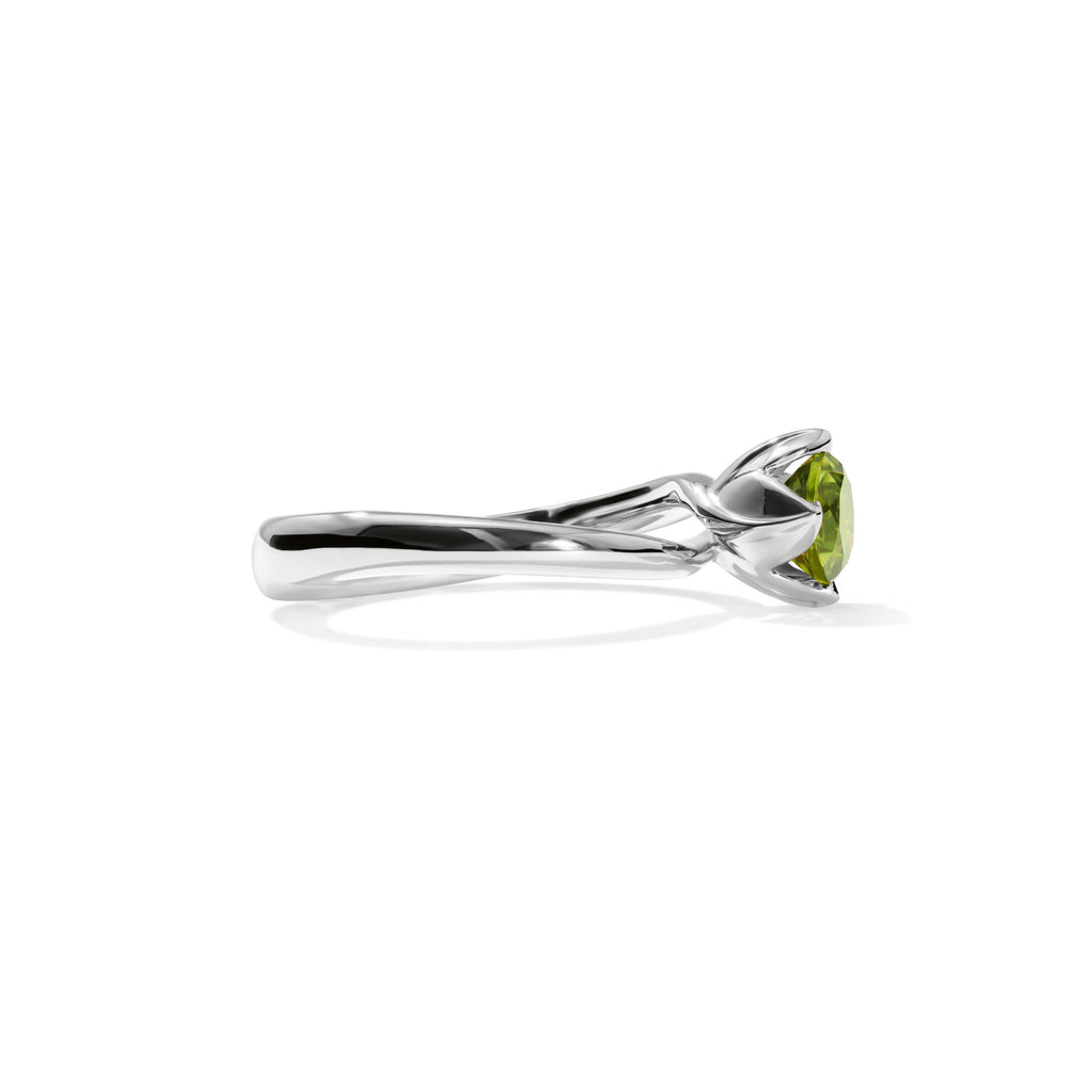 Tamara Comolli TULIP Ring XS mit Peridot (R-TUL-xs-Per-wg) aus Weißgold mit Peridot