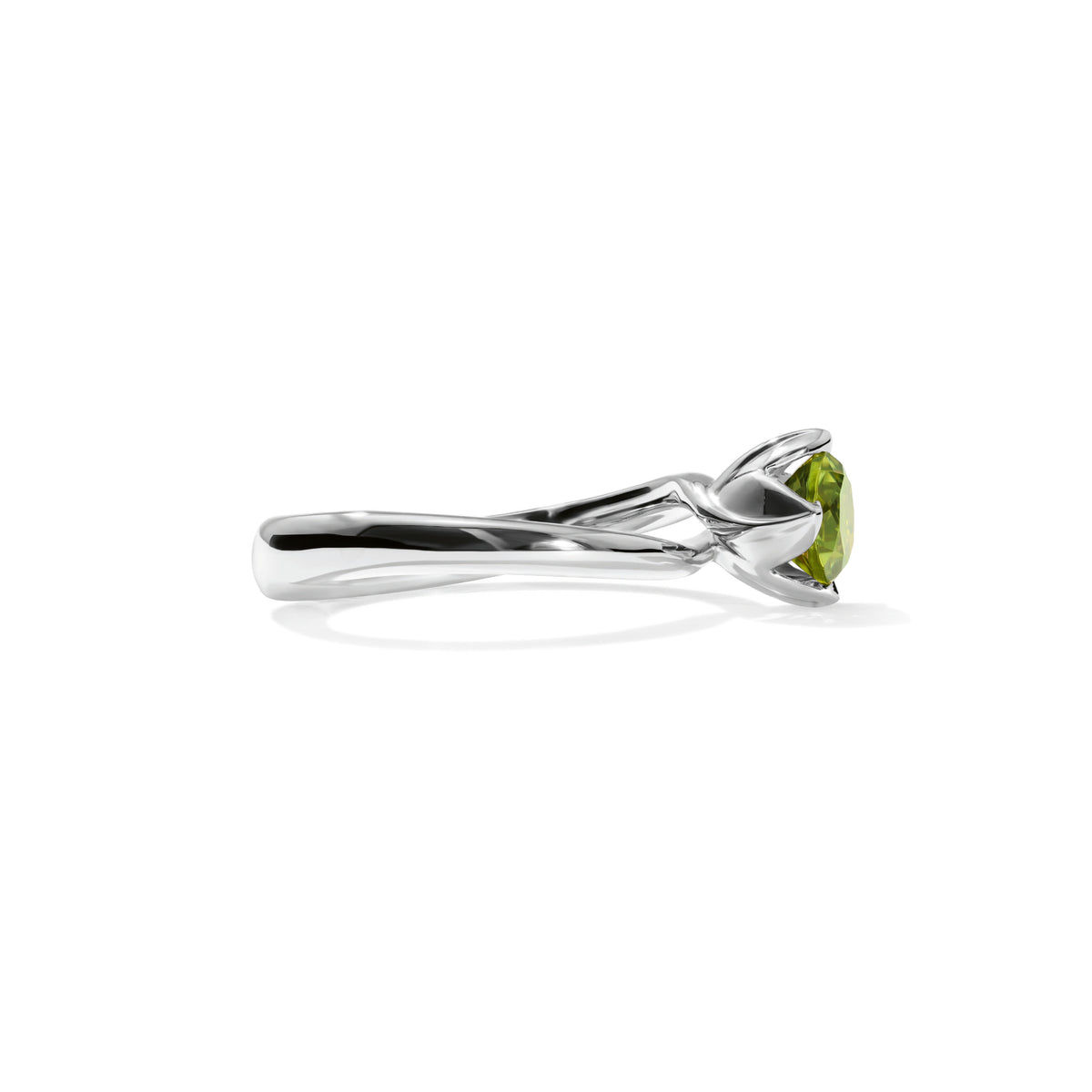 Tamara Comolli TULIP Ring XS mit Peridot (R-TUL-xs-Per-wg) aus Weißgold mit Peridot
