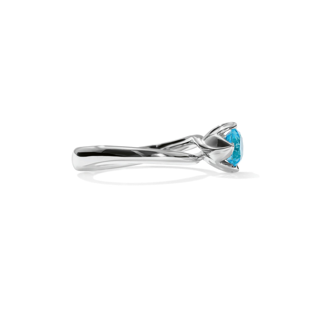 Tamara Comolli TULIP Ring XS mit Swiss Topas (R-TUL-xs-ToSw-wg) aus Weißgold mit Topas