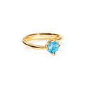 Tamara Comolli TULIP Ring XS mit Swiss Topas (R-TUL-xs-ToSw-yg) aus Gelbgold mit Topas