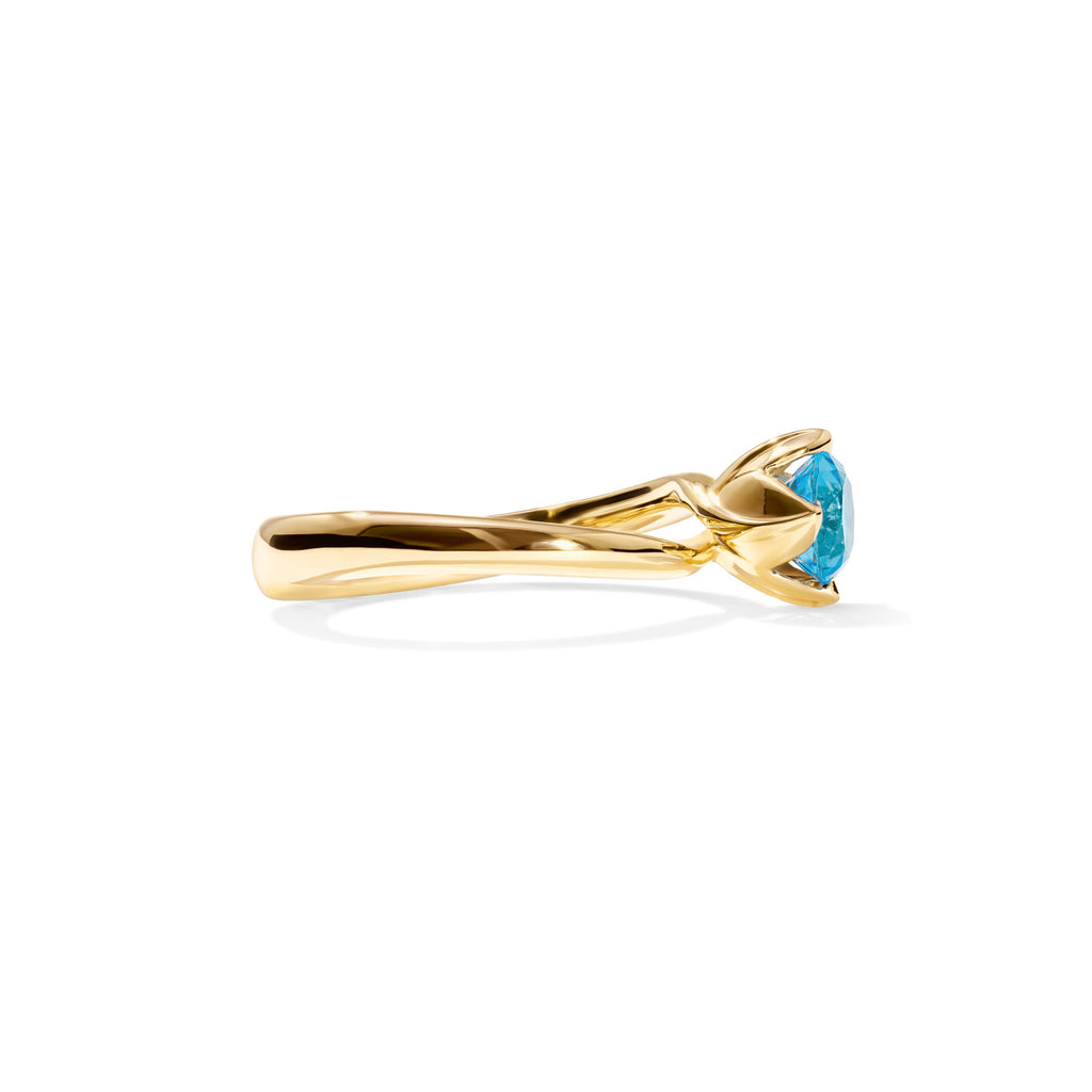 Tamara Comolli TULIP Ring XS mit Swiss Topas (R-TUL-xs-ToSw-yg) aus Gelbgold mit Topas