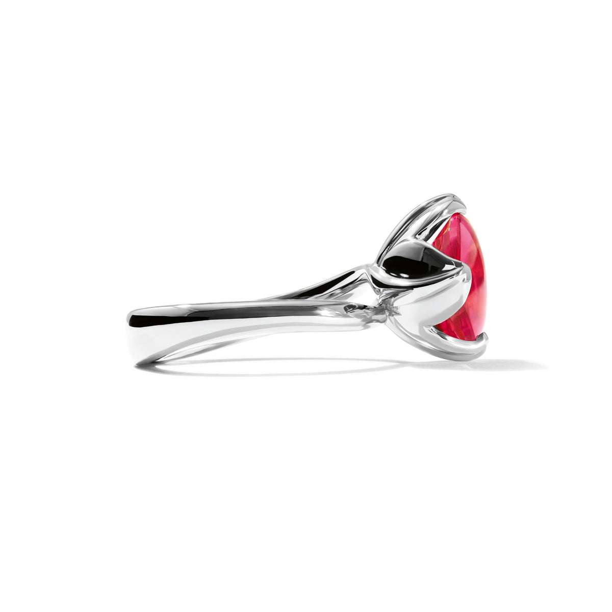 Tamara Comolli TULIP Small Ring mit rosa Turmalin (R-TUL-s-TuRo-wg) aus Weißgold mit Turmalin