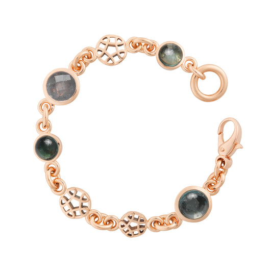 Toujours Ajour Armband, Roségold • Saphir • Turmalin von Bron (8AR3996MIX3)