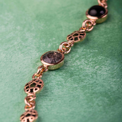 Toujours Ajour Armband, Roségold • Edelsteine von Bron (8AR4022MIX01)