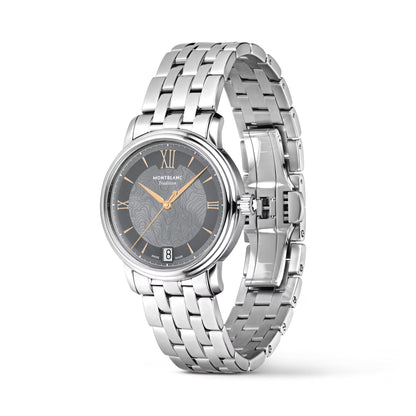 Tradition Automatic Date 32 mm, Edelstahl • Saphir von Montblanc (132317)