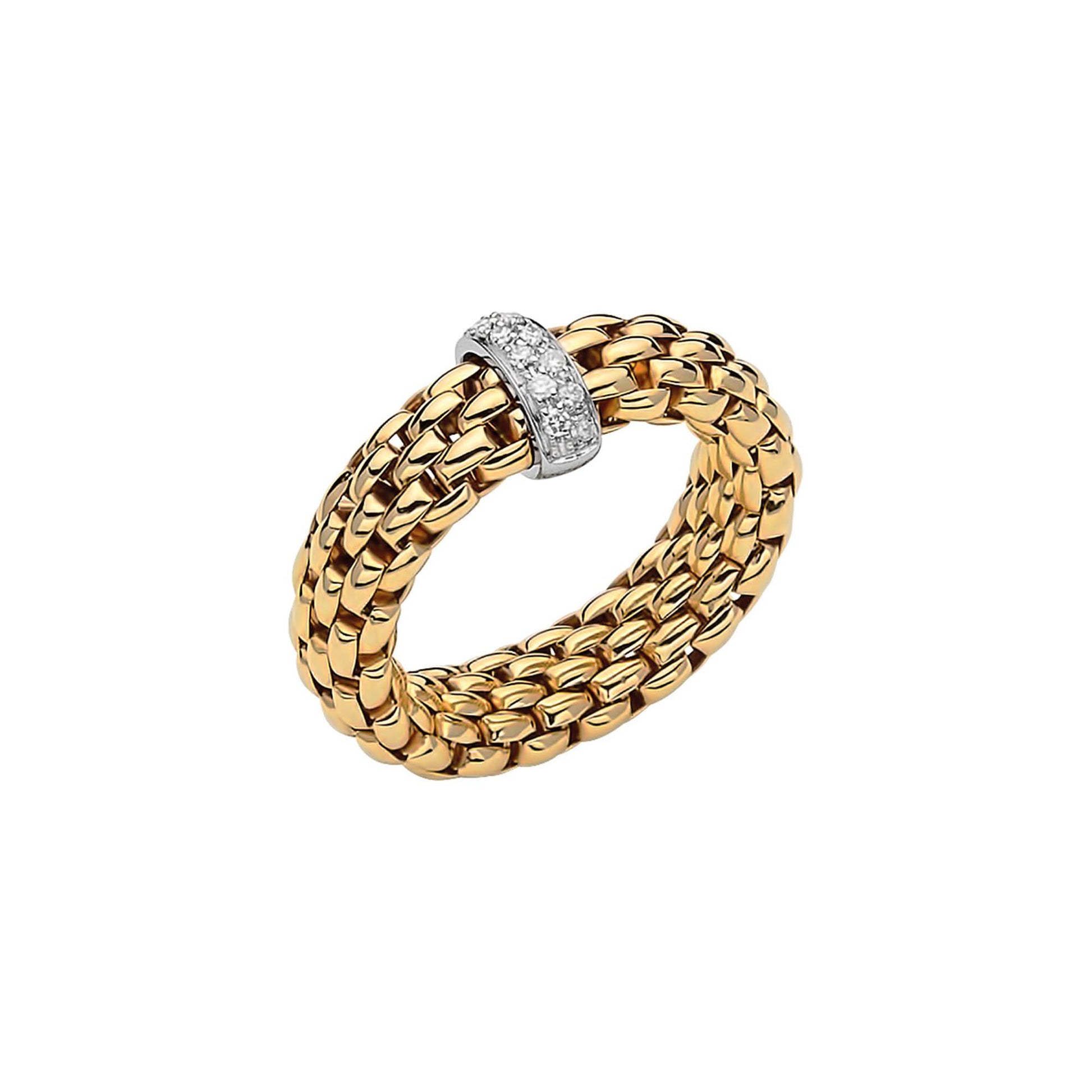 Vendôme Flex'it Ring, Bicolor-Gold • Diamant von FOPE (55902AX_BB_G_XBX_0XS)