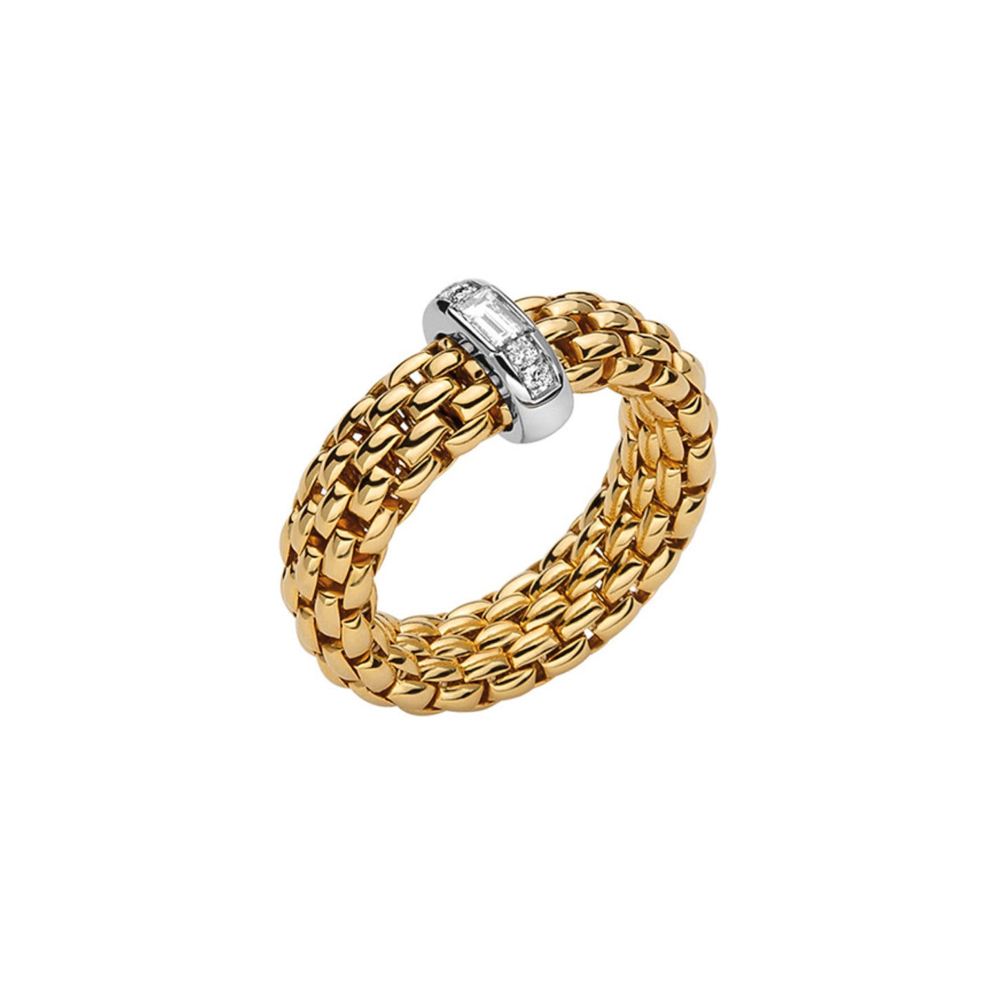 Vendôme Flex'it Ring mit Diamanten, Bicolor-Gold • Diamant von FOPE (58302AX_BB_G_XBX_00S)