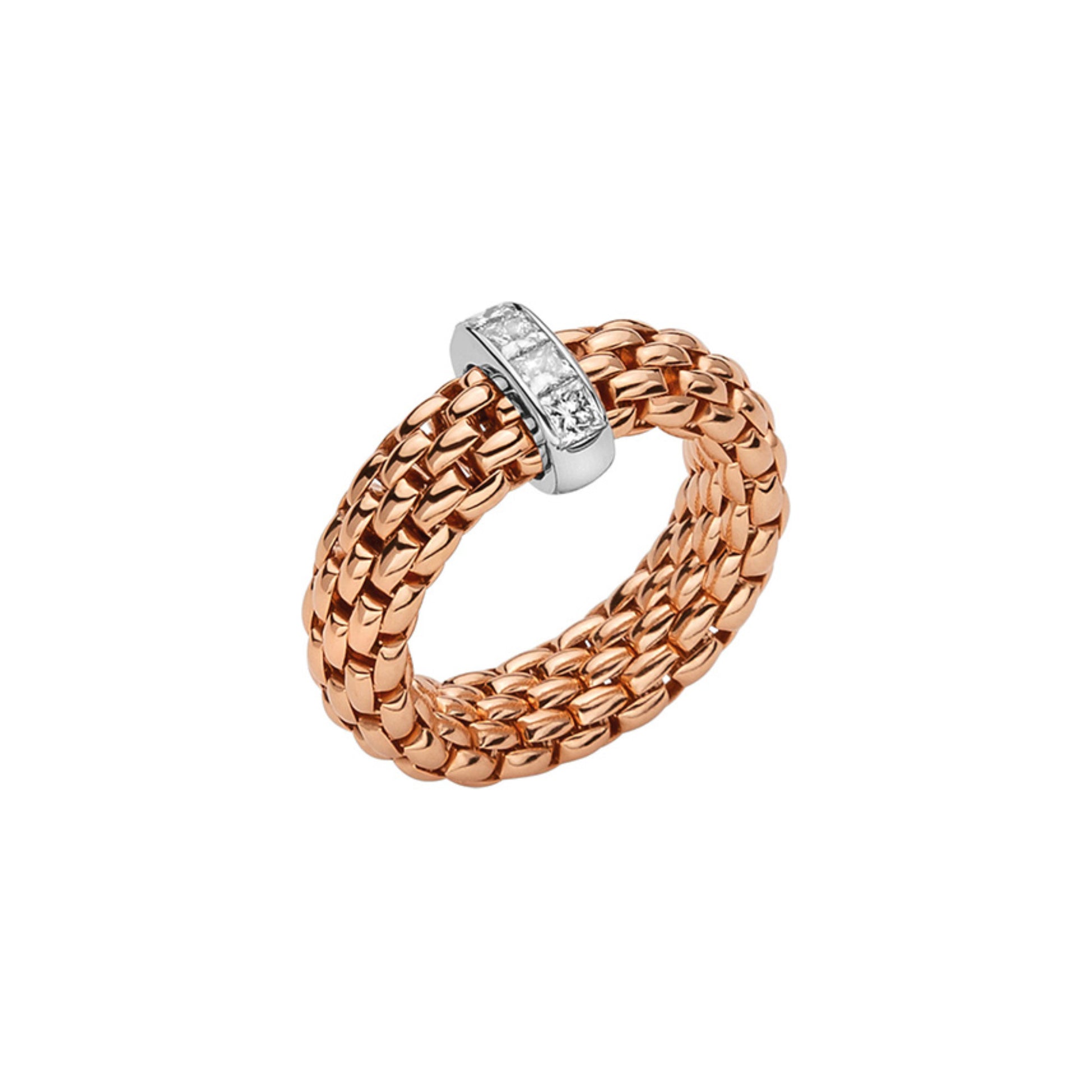 Vendôme Flex'it Ring mit Diamanten, Bicolor-Gold • Diamant von FOPE (58402AX_BB_R_XBX_00S)