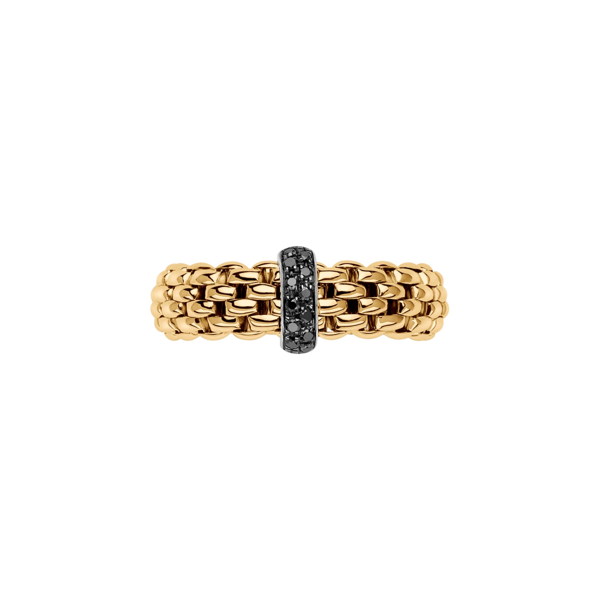 Vendôme Flex'it Ring mit schwarzen Diamanten, Bicolor-Gold • Diamant von FOPE (55902AX_BN_G_X1X_00S)