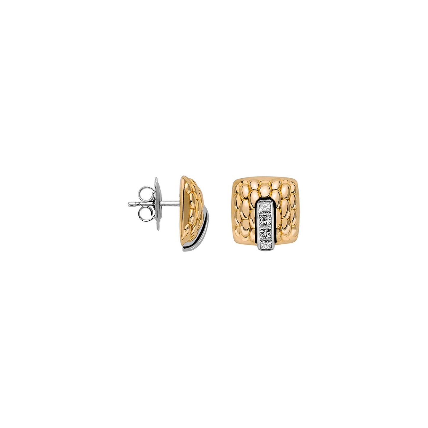 Vendôme Gold Ohrstecker, Bicolor-Gold • Diamant von FOPE (58402OX_BB_G_XXX_000)