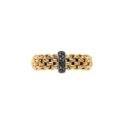 Vendôme Flex'it Ring mit schwarzen Diamanten, Bicolor-Gold • Diamant von FOPE (55902AX_BN_G_X1X_00S)