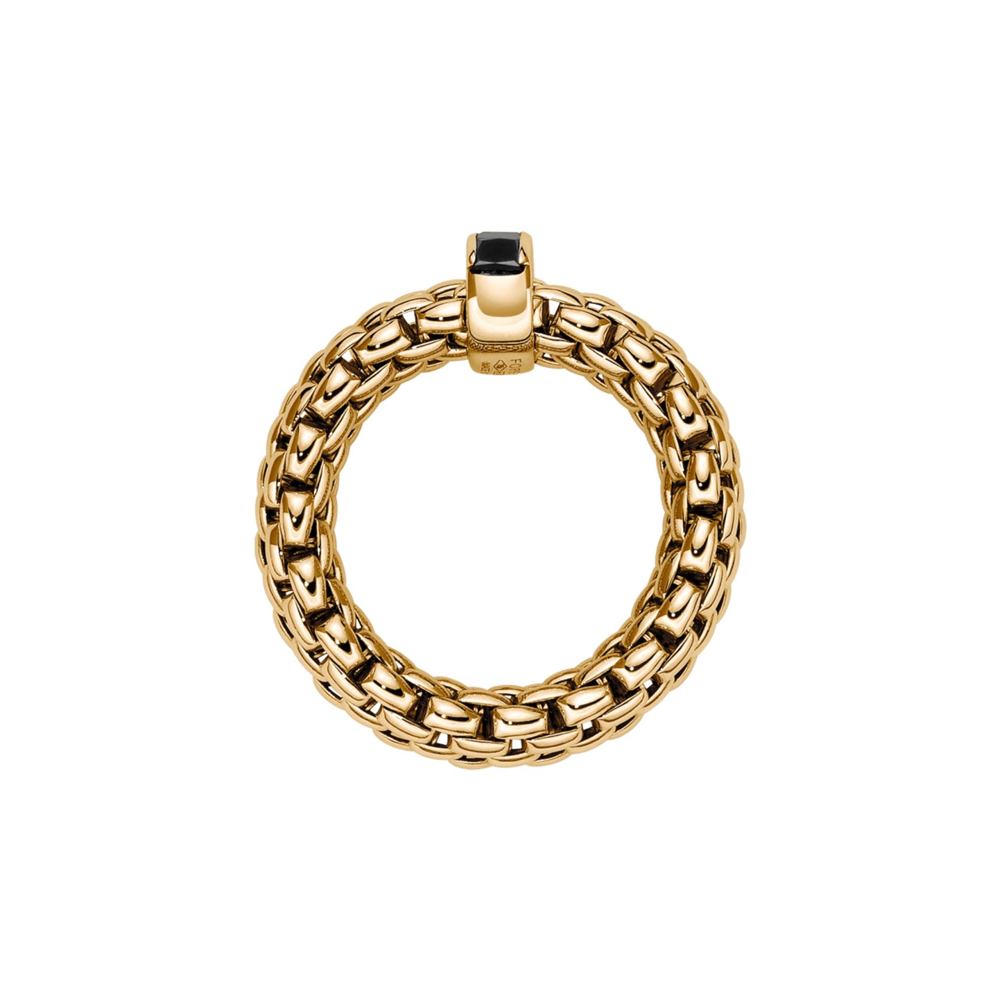 Vendôme Flex'it Ring mit schwarzen Diamanten, Gelbgold • Diamant von FOPE (58402AX_BN_G_XGX_00S)