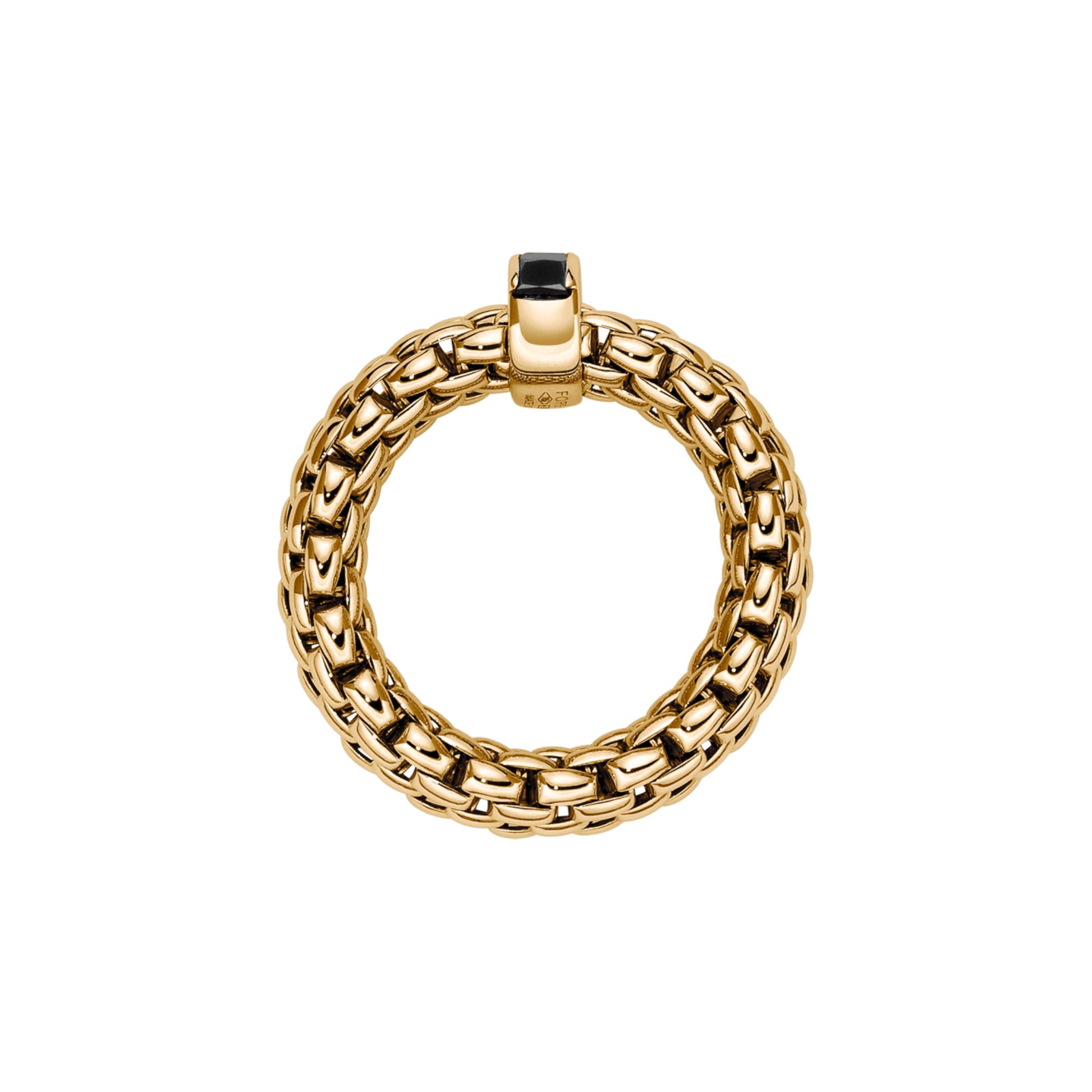 Vendôme Flex'it Ring mit schwarzen Diamanten, Gelbgold • Diamant von FOPE (58402AX_BN_G_XGX_00S)