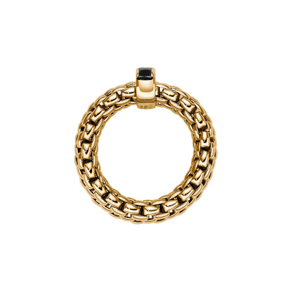 Vendôme Flex'it Ring mit schwarzen Diamanten, Gelbgold • Diamant von FOPE (58402AX_BN_G_XGX_00S)
