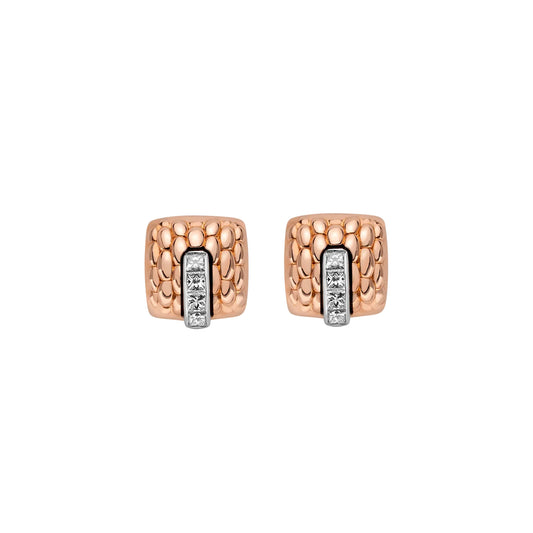 Vendôme Gold Ohrstecker mit Diamanten, Bicolor-Gold • Diamant von FOPE (58402OX_BB_R_XXX_000)