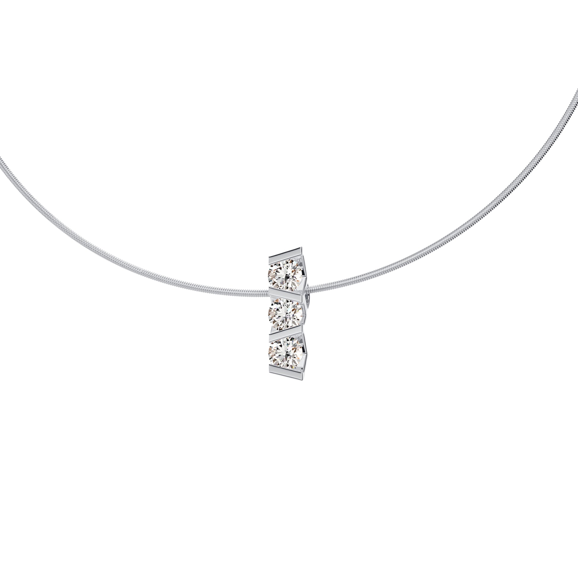 Vivida Anhänger, Platin • Diamant von Niessing (N403943-3.5mm-0.16ct-gloss-pt)