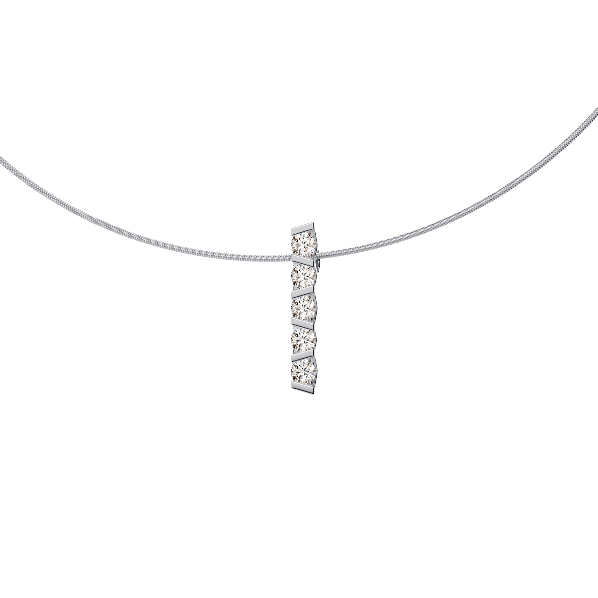 Vivida Anhänger, Platin • Diamant von Niessing (N403945-2.8mm-0.08ct-gloss-pt)