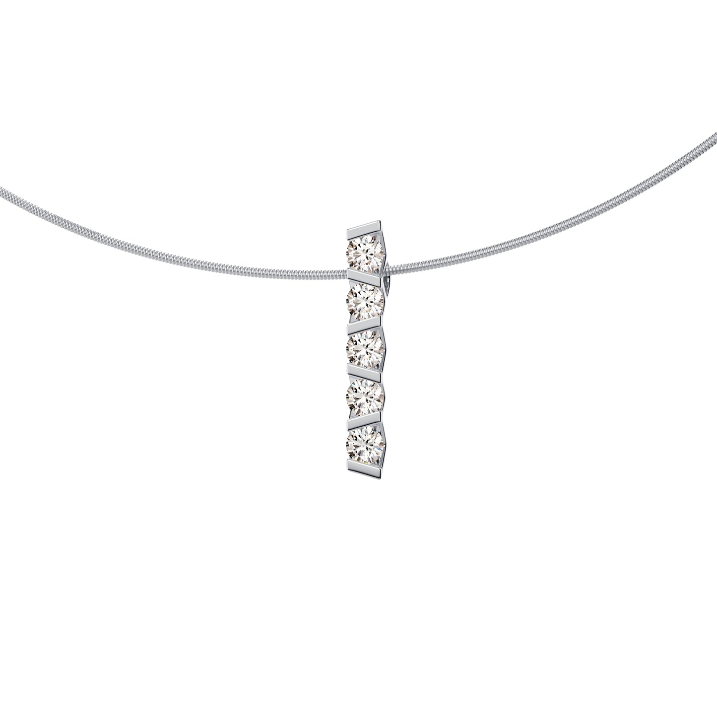 Vivida Anhänger, Platin • Diamant von Niessing (N403945-3.5mm-0.16ct-gloss-pt)