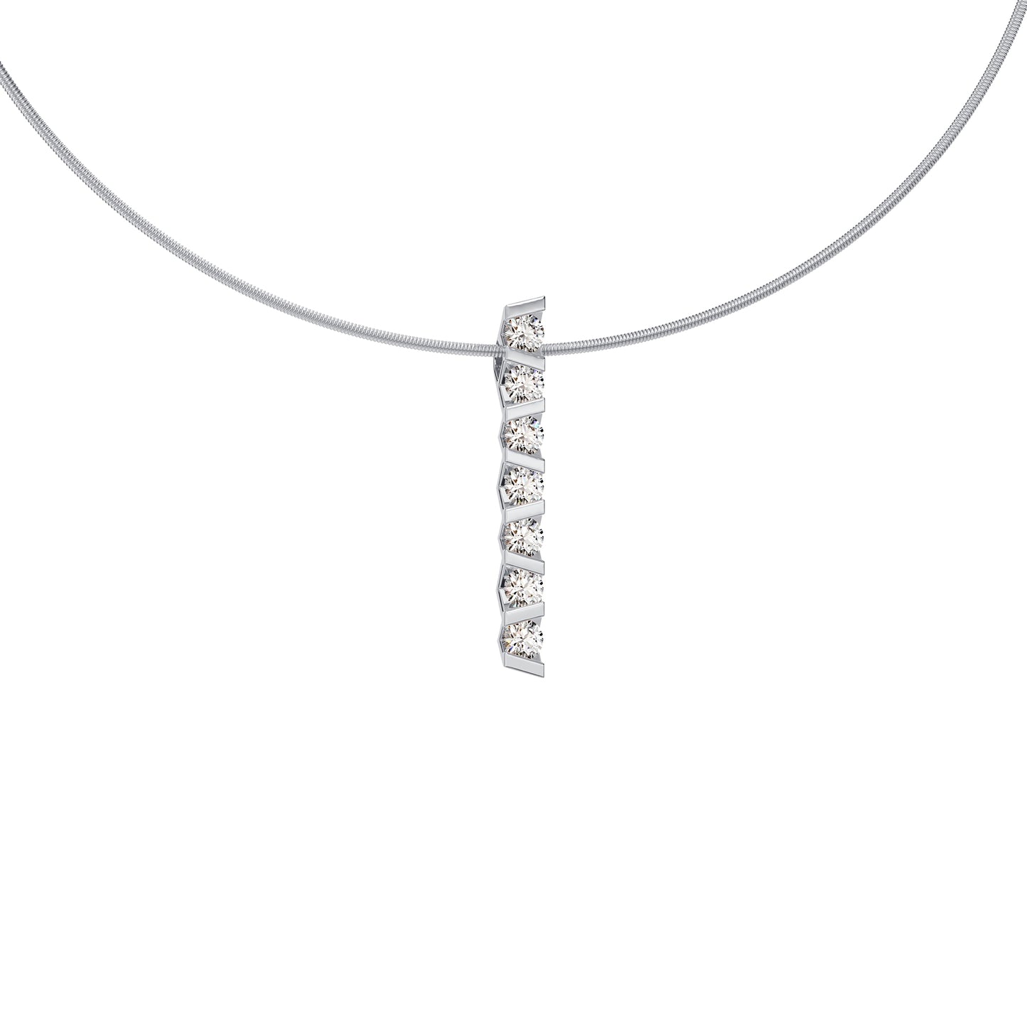 Vivida Anhänger, Platin • Diamant von Niessing (N403947-2.8mm-0.08ct-gloss-pt)