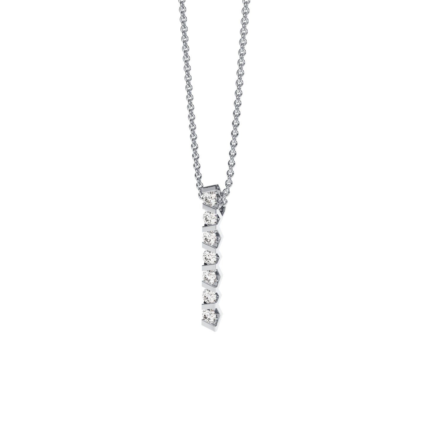 Vivida Anhänger, Platin • Diamant von Niessing (N403947-3.5mm-0.16ct-gloss-pt)