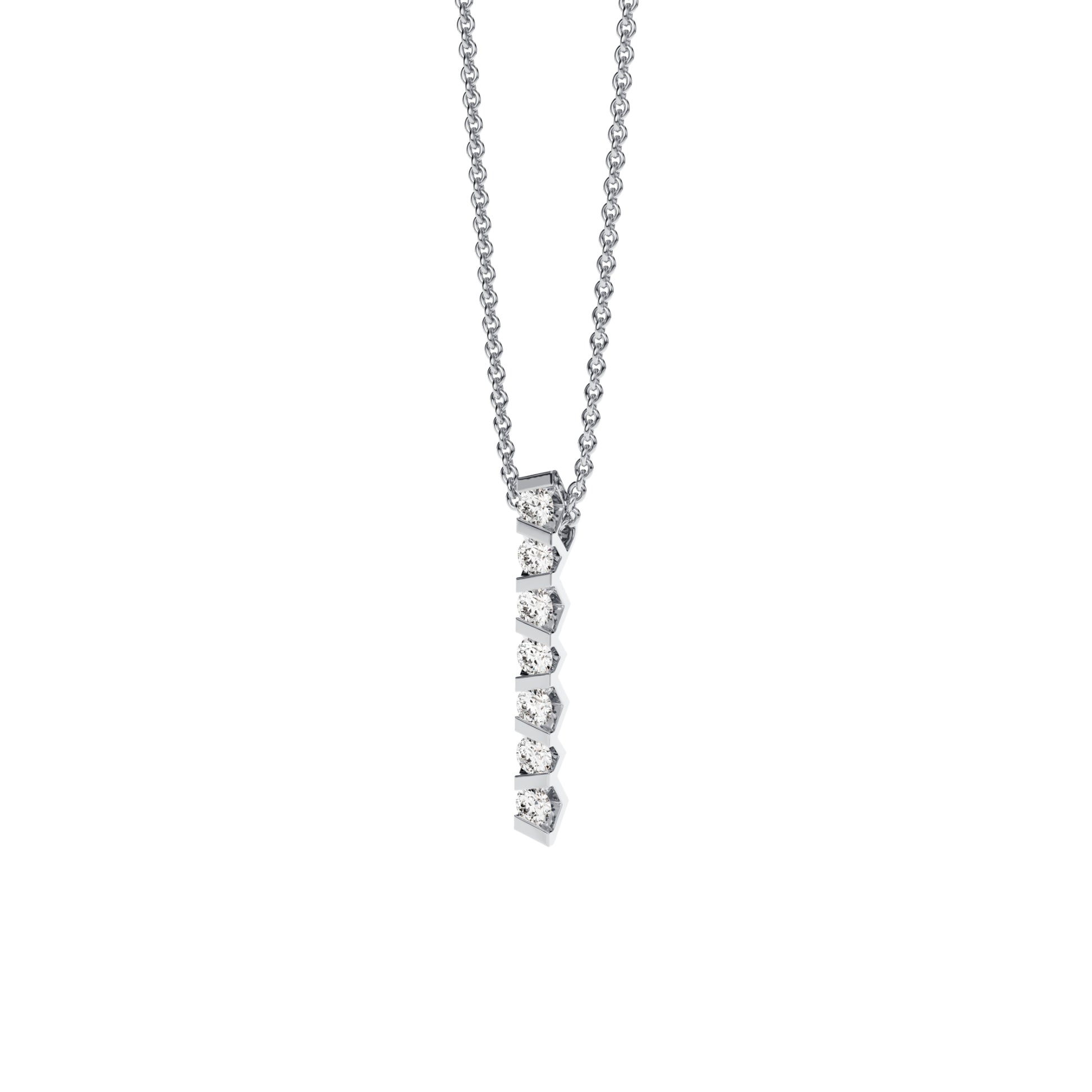 Vivida Anhänger, Platin • Diamant von Niessing (N403947-3.5mm-0.16ct-gloss-pt)