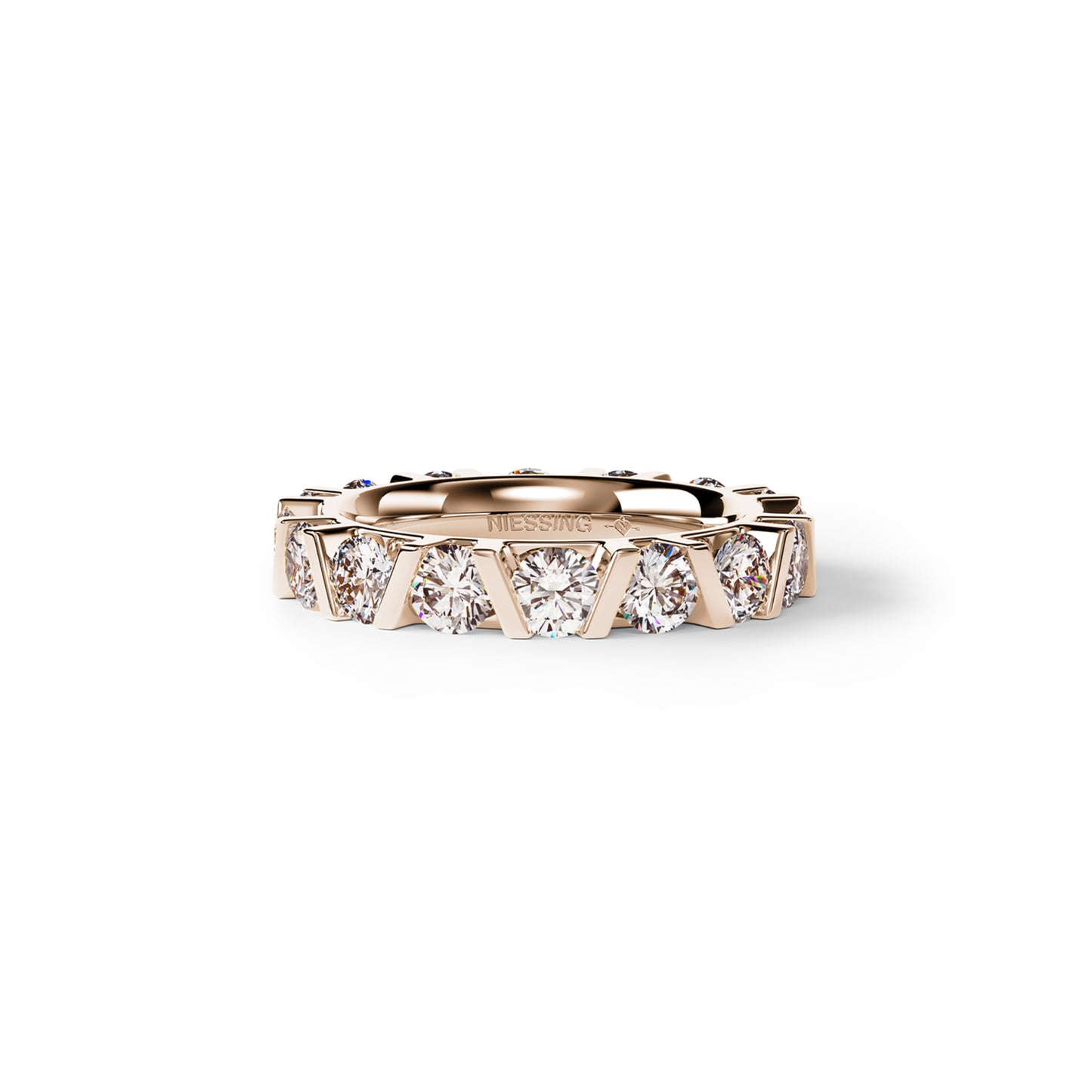 Vivida C Ring von Niessing (N401940-2.8mm-0.08ct-cinnamon-rw)