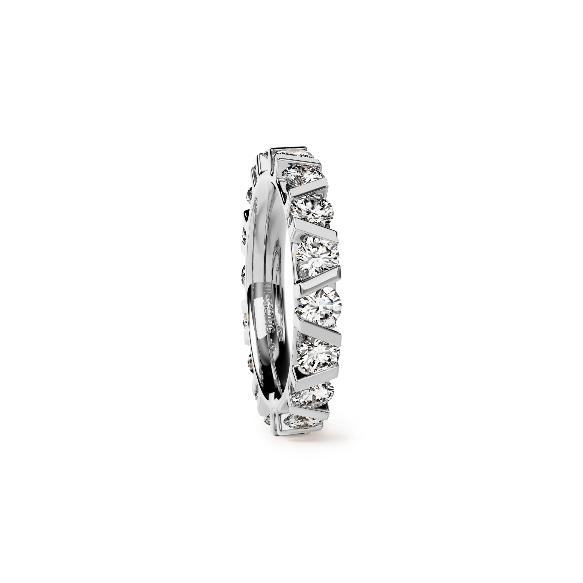 Vivida C Ring, Platin • Diamant von Niessing (N401940-3.5mm-0.16ct-gloss-pt)