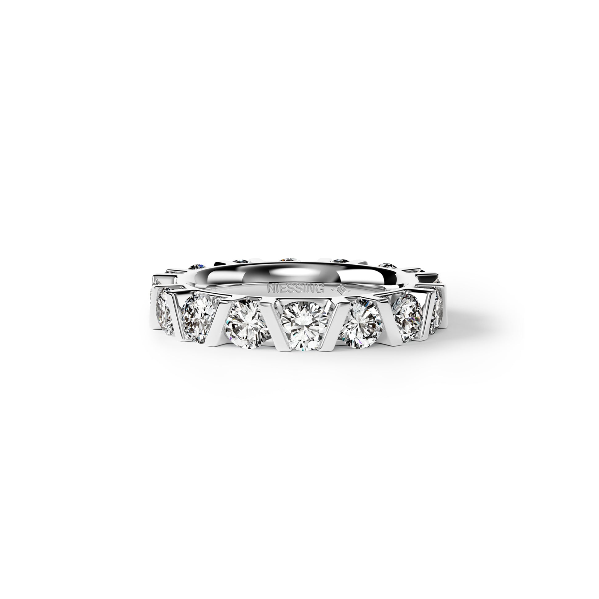 Vivida C Ring, Platin • Diamant von Niessing (N401940-3.5mm-0.16ct-gloss-pt)