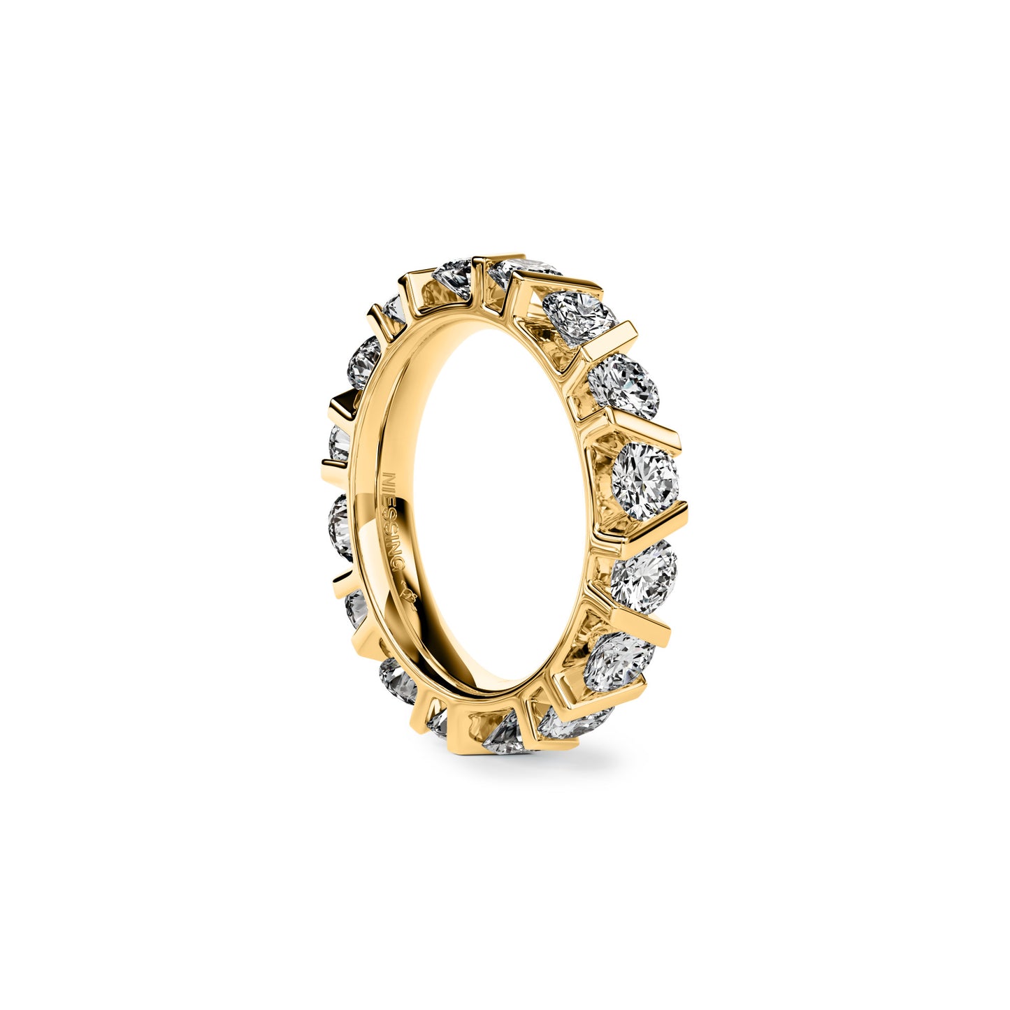 Vivida C Ring, Diamant von Niessing (N401940-4mm-0.23ct-gloss-cy)