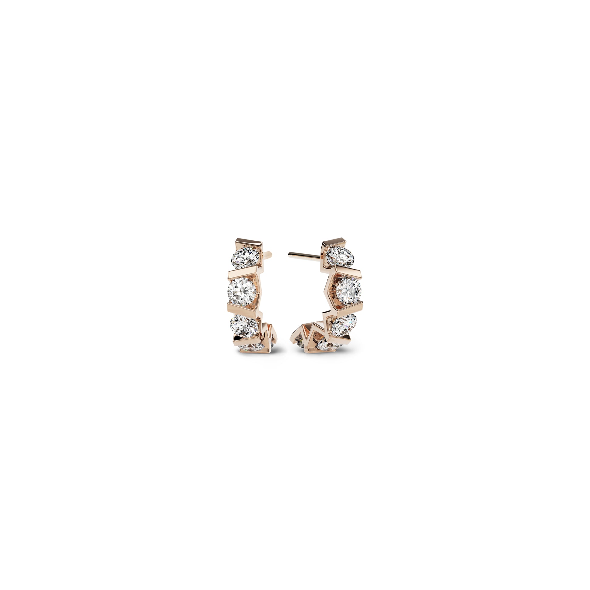 Vivida Creolen von Niessing (N404975-2.8mm-0.08ct-rw)